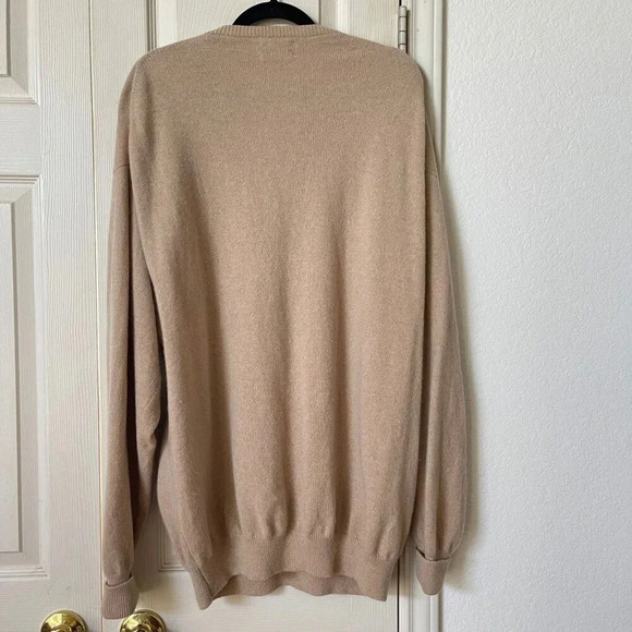 The Scotch House Men's Jacket One Size Brown 100% Lambswool Pullover Vintage - Picture 2 of 9